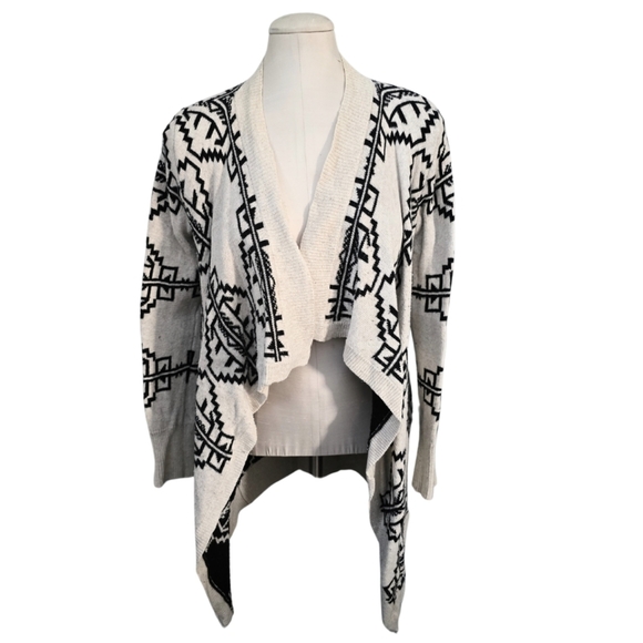 Staring at Stars Anthropologie Urban Outfitters Aztec Sweater Open Front Duster - Picture 2 of 7